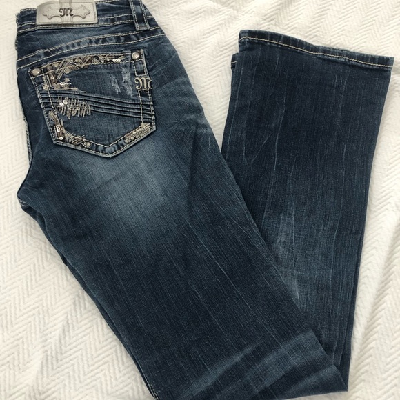 Miss Me Signature Boot Cut Jeans Size 27 - Picture 3 of 4